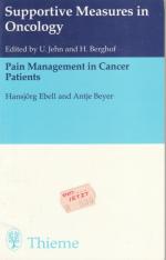 Pain Management in Cancer Patients