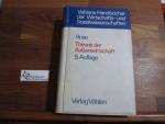 Theorie der Aussenwirtschaft. von