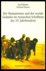 Der Humanismus und der soziale Gedanke im russischen Schrifttum des 19. Jahrhunderts