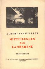 Mitteilungen aus Lambarene - Drittes Heft: Herbst 1925 bis Sommer 1927