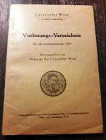 Rektorat der Universität Wien (Hrsg.): S Rektorat der Universität Wien (Hrsg.): S