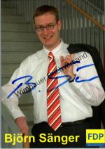 Björn Sänger: Original Autogramm Björn S