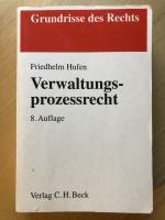 Friedhelm Hufen: Verwaltungsprozessrecht