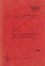 Personalausgaben und Einkommensfindung im öffentlichen Dienst. (WSI-Studie zur Wirtschafts- und Sozialforschung Nr. 29).