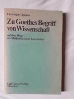 Christoph Gögelein: Zu Goethes Begriff v