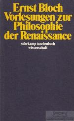 Vorlesungen zur Philosophie der Renaissance