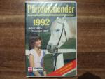 Pferdekalender 1992 - August 1991 - Dezember 1992