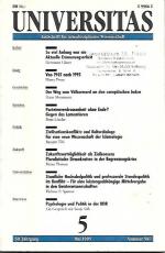 Universitas  - Zeitschrift für interdiszilinäre Wissenschaft. 50. Jahrgang, Mai 1995, Nummer 587.