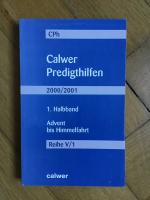 Helmut Barie (Hg.): Calwer Predigthilfen Helmut Barie (Hg.): Calwer Predigthilfen