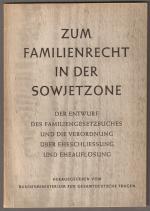 Zum Familienrecht in der Sowjetzone