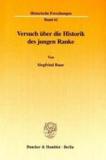 Versuch über die Historik des jungen Ranke.