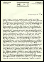 Delfin - Eine deutsche Zeitschrift für Konstruktion, Analyse und Kritik - Heft IV, Dezember 1984