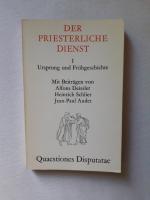 Der priesterliche Dienst I