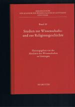 Studien zur Wissenschafts-und Religionsgeschichte