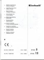 Einhell Bedienungsanleitung Batterie-Lad