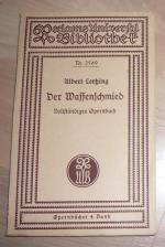 Der Waffenschmied - Komische Oper in drei Aufzügen