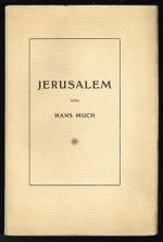 Jerusalem: Zehn Briefe. -