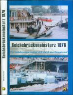 Reichsbrückeneinsturz 1976. Ein Verkehrsstrom zwängt sich durch den Donaukanal