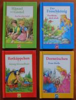 4 Minibücher mit jeweils zwei Märchen der Brüder Grimm