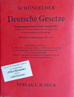 Deutsche Gesetze - Ergänzungslieferung Stand Jan. 1983