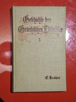 Geschichte der Griechischen Litteratur I: Die Poesie