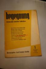 Begegnung - Monatsschrift deutscher Katholiken, Nr. 1/1966