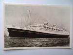 Passagierschiff Nieuw Amsterdam - Holland Amerika Lijn ca. 1956 - Echte Foto (ungelaufen, aber mit einem Datum beschriftet) Postkarte / Ansichtskarte