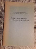 Balneo- und Klimatherapier bei Erkrankungen im Kindesalter