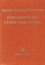 Jungdeutscher Sturm und Drang; Ergebnisse und Studien