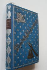 Steinberger, Hans. Die bayerischen Königsschlösser. Geschildert. 5 Teile in 1 Band. München, Druck von Franz Humar, 1903. * Mit Porträt, 5 farbigen Tafeln, vielen Abbildungen, 1 Beilage und 3 (1 doppelblgr., 1 gefalteter) Karten. * Titel, 114 S.; Titel, 3 Bl., XVI, 38 S.; Zwischentitel, 105 S.; S. 3-115, S. 3-32. Blaue original Leineneinband mit reicher Gold- und Silberprägung, farbigem goldgeprägtem Rückenschild und illustriertem Schnitt.