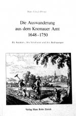 Die Auswanderung aus dem Knonauer Amt, 1648-1750