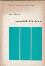 Innenpolitische Kräfte in Israel - Schriften der Bundeszentrale für politische Bildung