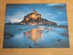 Puzzle - Le Mont Saint-Michel - 1000 Teile - 69 x 50 cm - vollständig - fluorescent fluoreszent Leuchteffekt Leuchtpuzzle