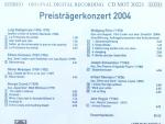 Preisträgerkonzert 2004 Lied des 20. u.21. Jahrhunderts Rihm/Crumb/Reimann/Heggie/Schwantner