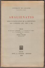 Fritz Sturm: Abalienatio. Essai d’ expli