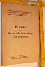 Richtlinien für den Bau und die Unterhaltung von Erdstraßen