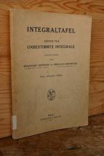 Integraltafel, Teil 1: Unbestimmte Integrale