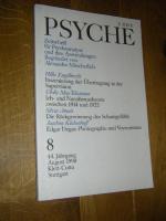 Psyche. Zeitschrift für Psychoanalyse und ihre Anwendungen. Heft 8, 44. Jahrgang, August 1990