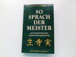 Ernst Schwarz: So sprach der Meister