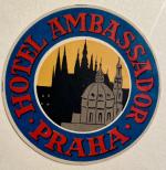 Hotel Kofferetikett / Hotel Ambassador Praha