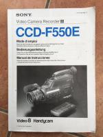 Bedienungsanleitung für Sony Video Camera Recorder CCD-F550E