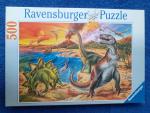 500 Teile Ravensburger Puzzle - Im Reich der Dinosaurier, Prähistorische Tierwelt