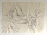 Pin-Up Girl / Bleistiftzeichnung auf Pau