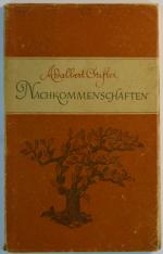 Adalbert Stifter: Nachkommenschaften Adalbert Stifter: Nachkommenschaften