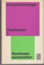 Staatsrecht 1; Studium Rechtswissenschaften