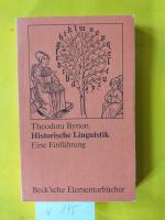 "Historische Linguistik " Eine Einführung.