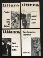 Littera. Dokumente - Berichte - Kommentare. Bd. 2 (1/V): Playboy< ... Philosophy mit Aktfotos; Bd. 3: Literatur unterm Fallbeil. Jugendgefährdend?; Bd. 4: Kunst vor dem Richter. Was ist Kunst - und wann ist Kunst obszön?; Bd. 5: Film, Fernsehen, Striptease. Wahn und Wirklichkeit einer Moral., Hrsg.