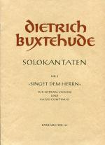 Solokantaten. Nr.1 Singet dem Herrn - Bärenreiter-Ausgabe 121