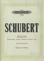 Duos für Klavier und Violine. Rondeau brillant - Fantasie - Introduction et Variations - Duo. Op. 70, 159, 160, 162. Neu revidierte Ausgabe. = Edition Peters Nr. 156b.