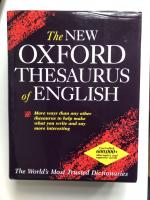 Hanks, Patrick, ed.: The new Oxford thes Hanks, Patrick, ed.: The new Oxford thes